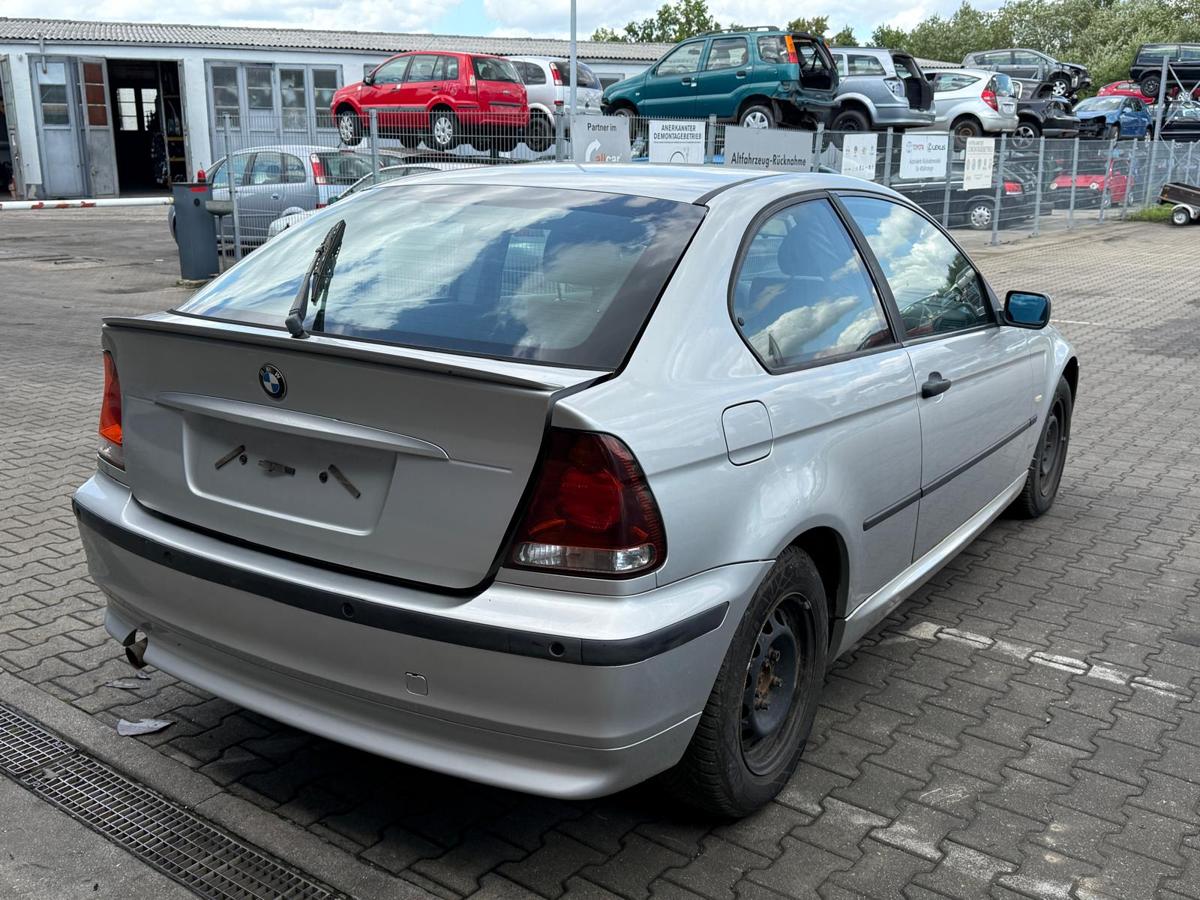 BMW E46 Compact original Tür links 354 Titansilber Metallic Rohbau BJ03